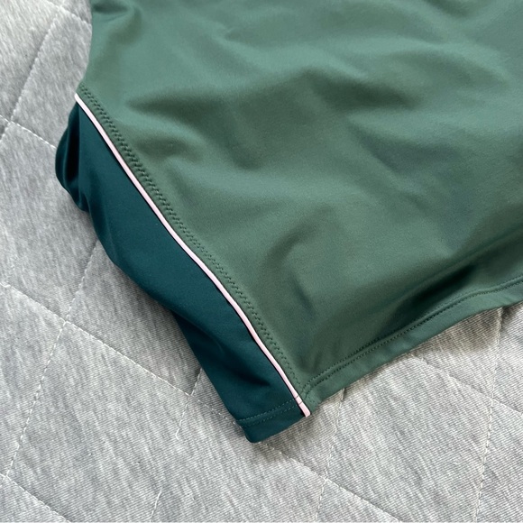 ATHLETA COLORBLOCK Crop Bikini Top D-DD Swim Medium Green - Picture 5 of 14